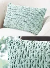 Textured Chic Mint Accent Pillow 12x20 Free Delivery