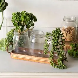 Metal Tray With Jar Trio Exclusive Offer