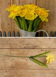 Bulk Order Faux Yellow Daffodil Stem