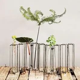 9 Glass Test Tube Vase Holder Holiday Sale