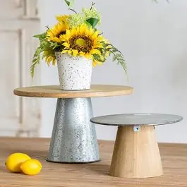 Cake Plate Style Riser Set of 2 Reduced Price