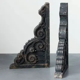 Dark Distressed Corbels Set of 2 Special Discount