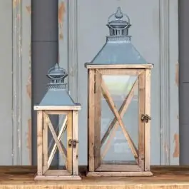 Exclusive Town and Country Candle Lantern Set of 2
