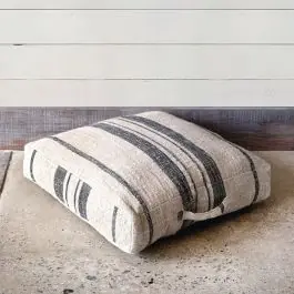 Linen Stripe Floor Cushion Best Price