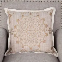Warranty Included Farmhouse Design Pillow Buff