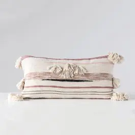 Kilim Lumbar Pillow with Tassels Limited Offer