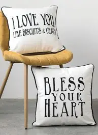 Southern Saying Cotton Throw Pillow Set of 2 Bulk Order
