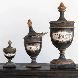 Vintage Reproduction Pharmacy Urn 8 Inch Worldwide Shipping