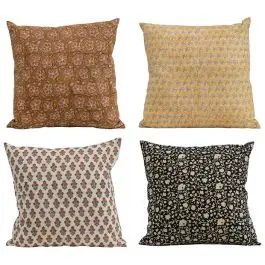 Printed Floral Throw Pillow Collection Set of 4 Instant Buy