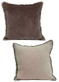 Price Drop Fringed Farmhouse Accent Pillow