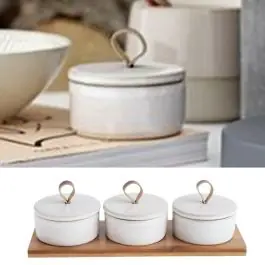 Bargain Pinch Pot Trio With Tray