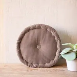 Round Velvet Cobblestone Pillow Cushion Instant Buy