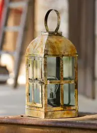 Next Day Delivery Rustic Farmhouse Tabletop Bulb Lantern