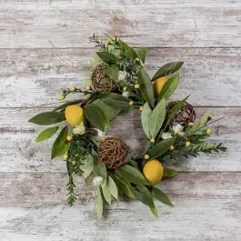Instant Buy Lemon And Cinnamon Southern Farmhouse Wreath