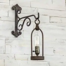 Rusty Metal LED Lantern Discount