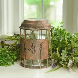 Top Pick Decorative Tabletop Wheat Jar 7 Inch