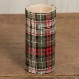 Tartan Candle Free Shipping