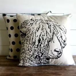 Embroidered Sampson Sheep Pillow Final Sale