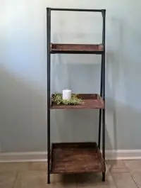 Exclusive Offer Fir Wood and Iron File Tray Shelf