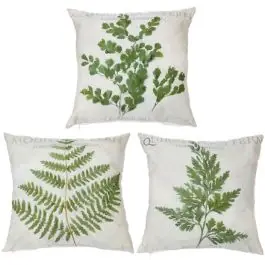 Fern Leaf Throw Pillow Set of 3 Cheap