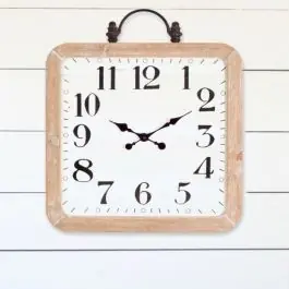 Money Back Guarantee Wood Framed Wall Clock