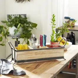 Editor’s Pick Divided Rustic Tabletop Planter