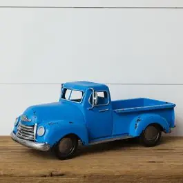 Vintage Inspired Tabletop Truck Antiqued Blue Authentic