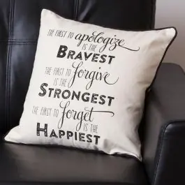 Words To Live By Cotton Throw Pillow Fast Shipping