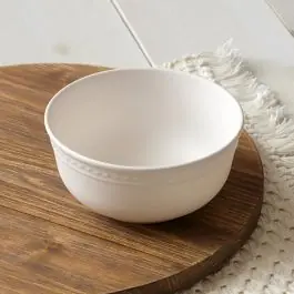 Simple Cream Farmhouse Bowls Set of 4 Cheap
