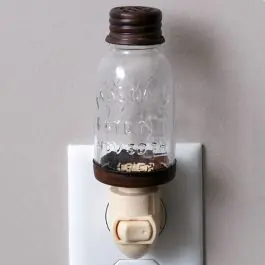 Bargain Mason Jar Style Night Light Set of 2