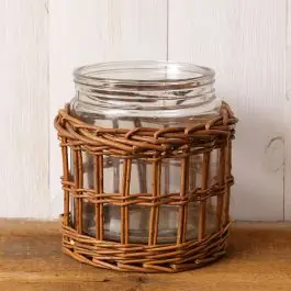 Bargain Basket Wrapped Tabletop Jar Vase