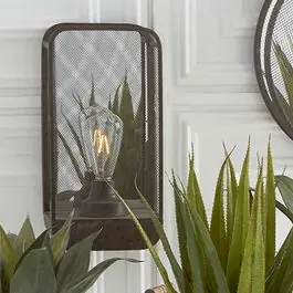 Next Day Delivery Mesh Metal LED Lantern