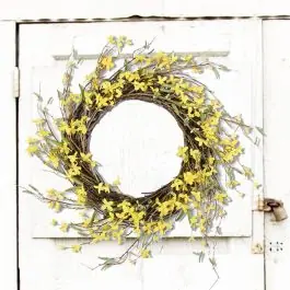 Express Delivery Faux Forsythia Wreath