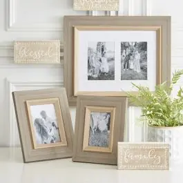 Shades Of Gray Photo Frame Collection Set of 3 Next Day Delivery