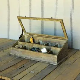 Wood and Metal Shopkeeper Display Case Sale