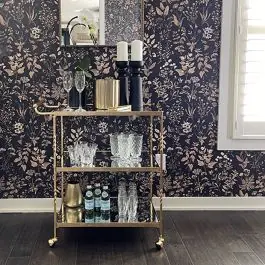Tiered Mirrored Glass Bar Cart Time-Limited