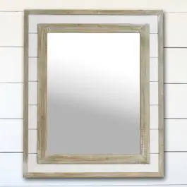 Bulk Order Farmhouse Framed Wooden Mirror
