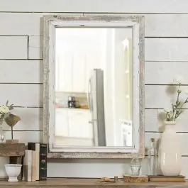 Rectangular Wood Frame Mirror Free Returns