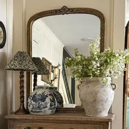 Beaded Edge Gold Frame Mirror Fast Shipping