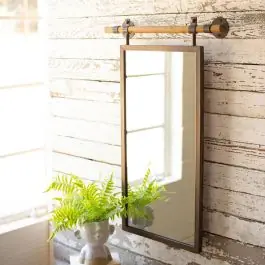 In Demand Rustic Hanging Wall Mirror