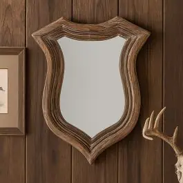 Wood Framed Trophy Mirror Same Day Shipping