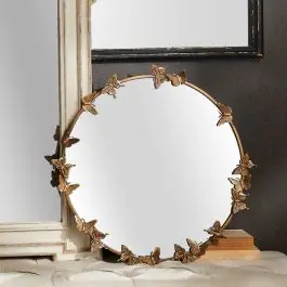 Beautiful Butterfly Round Accent Mirror Bargain