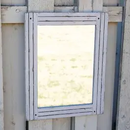 Charming Rustic Wood Frame Mirror In Demand