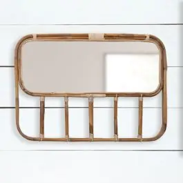 Factory Price Natural Rattan Rod Accent Mirror