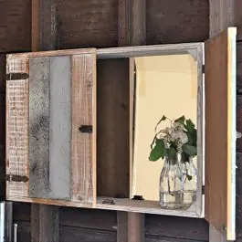 Rustic Slab Cabinet Wall Mirror Mega Sale