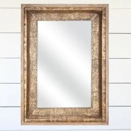 Textured Frame Wall Mirror Authentic
