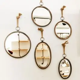 Clearance Round Accent Mirrors Set of 5