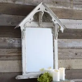 Distressed Cottage Mirror Worldwide Shipping