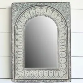 Hot Deal Framed Embossed Arch Wall Mirror