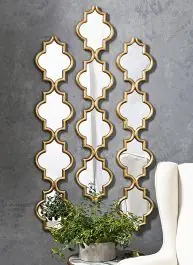 Bargain Ornate Shape Tall Wall Mirror